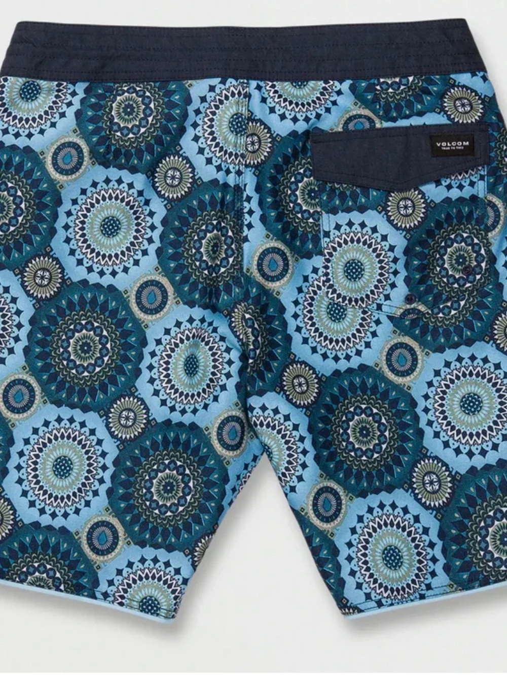 NWT Volcom Barnacle Stoney 19” Boardshorts Sz 32 Blue Mandala Surf Swim Shorts